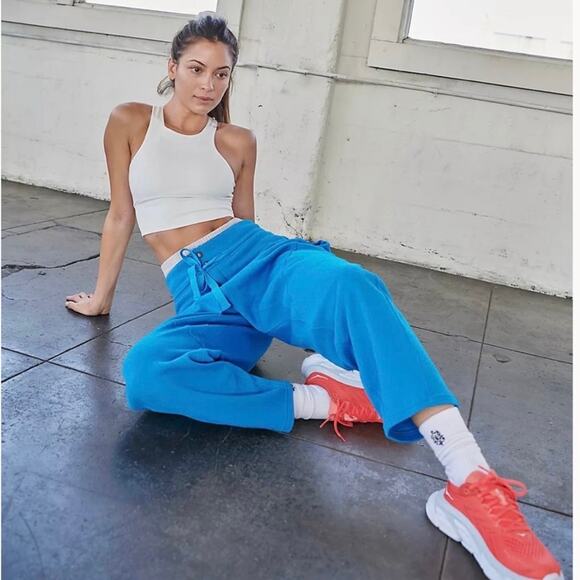 NEW Free People Movement Summit Scout Pants Blue Size Small - Picture 3 of 9